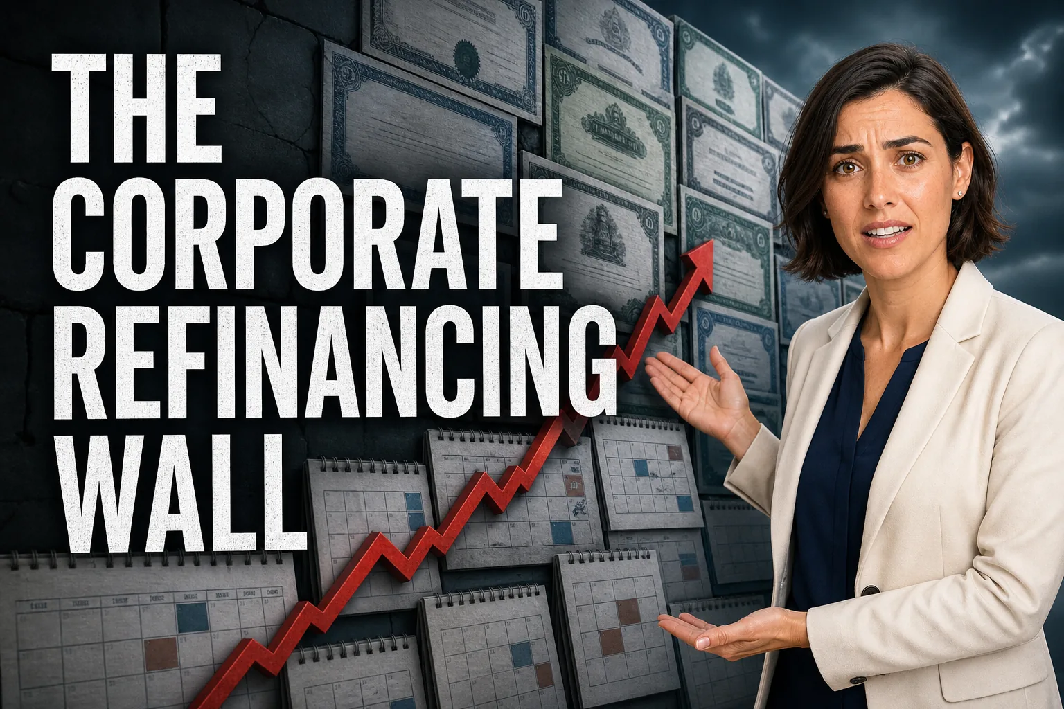 Maya presenting a wall of corporate bond maturities and rising refinancing costs