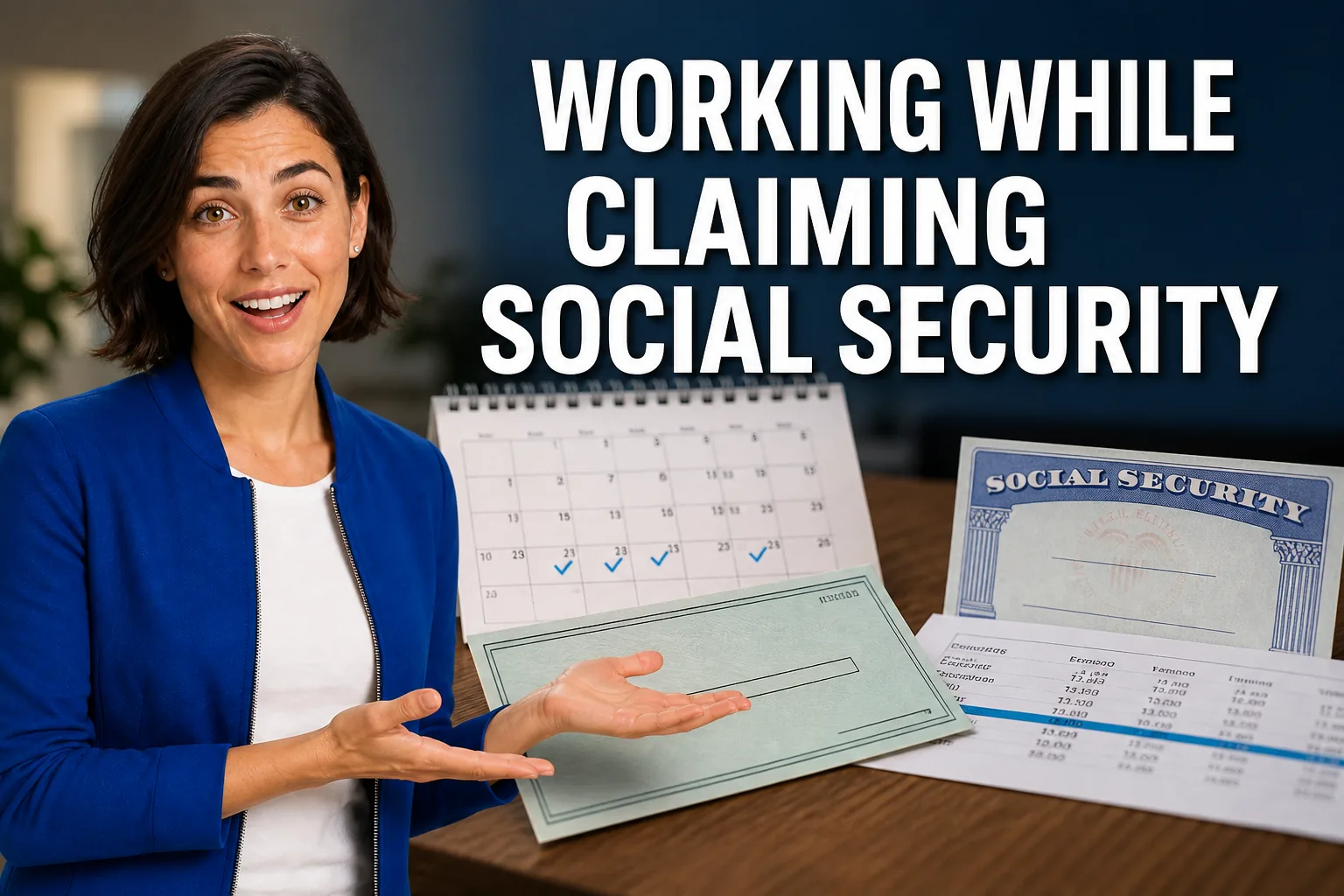 Maya explaining how working while claiming Social Security can affect 2026 benefit payments