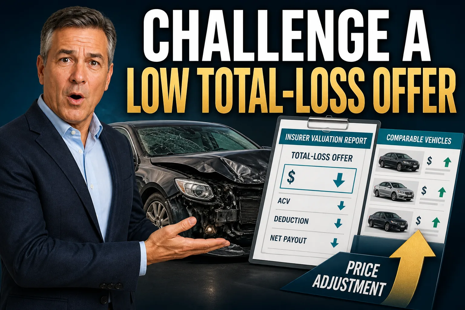 Daniel presents how to challenge a low total-loss insurance offer