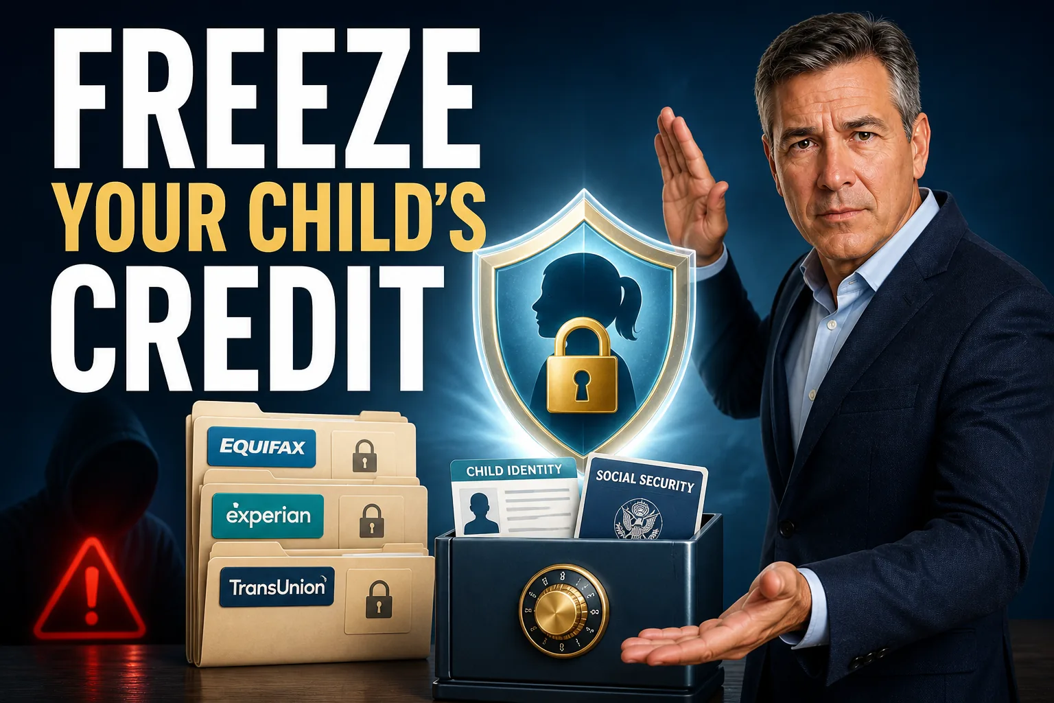 Daniel presents how to freeze a child’s credit with all three nationwide credit bureaus
